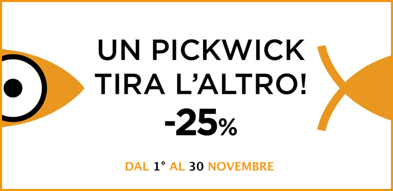 Pickwick a -25% per tutto il mese di novembre