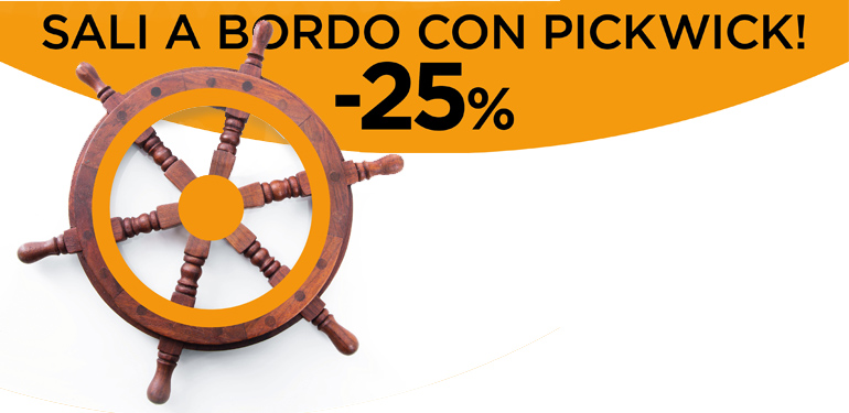 Sali a bordo con Pickwick!