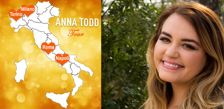 Anna Todd - tour in Italia