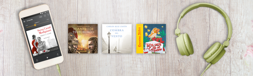 
            	I grandi autori Mondadori arrivano su AUDIBLE